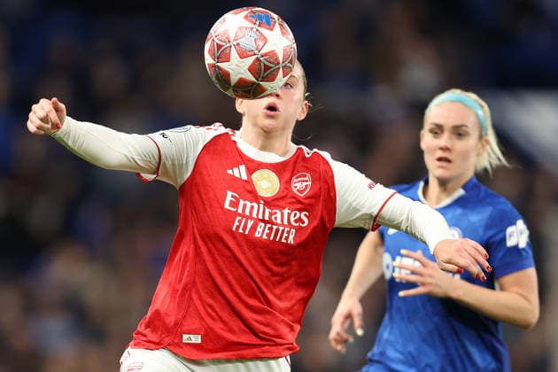 Chelsea gegen Arsenal Frauen 01 April 2026, London UEFA Women™s Champions League, Viertelfinale Rückspiel Chelsea gegen Arsenal Frauen Alessia Russo von Arsenal Foto Charlotte Wilson Abseits London UK  Copyright: xCharlottexWilsonx xOffsidexOffside