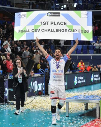 foto Mario Romano IPP Milano 01 04 2026 Pallavolo Challence Cup 2025 2026 - finale partita di ritorno Powervolley Milano vs Volley Lindemans Aalst 3-0 nella foto Tommaso Ichino Italy Photo Press - World Copyright italy ITALY  Copyright: xR4924_italyphotopressx