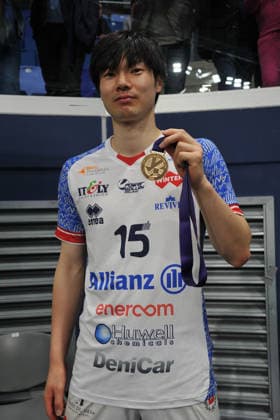 foto Mario Romano IPP Milano 01 04 2026 Pallavolo Challence Cup 2025 2026 - finale partita di ritorno Powervolley Milano vs Volley Lindemans Aalst 3-0 nella foto Tatsunori Otsuka Italy Photo Press - World Copyright italy ITALY  Copyright: xR4924_italyphotopressx