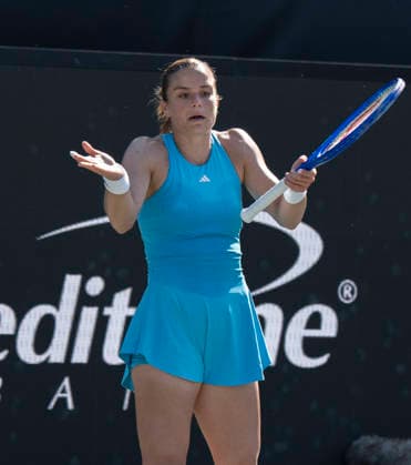 April 2, 2026: Maria Sakkari (GRE) loses to Paula Bedosa (ESP) 6-3, 6-4, at the Credit One Charleston Open being played at Credit One Staduim in Charleston, South Carolina, {USA} Ã‚ Tennisclix TENNIS 2026: Credit One Charleston Open 4 2 26  - ZUMAc04_ 20260402_zma_c04_003 Copyright: xLesliexBillmanx