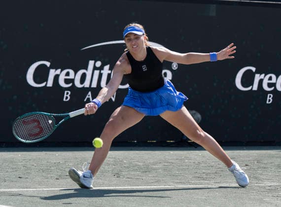 April 2, 2026: Maria Sakkari (GRE) loses to Paula Bedosa (ESP) 6-3, 6-4, at the Credit One Charleston Open being played at Credit One Staduim in Charleston, South Carolina, {USA} Ã‚ Tennisclix TENNIS 2026: Credit One Charleston Open 4 2 26  - ZUMAc04_ 20260402_zma_c04_008 Copyright: xLesliexBillmanx