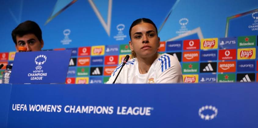 April 1, 2026, Sabadell, Barcelona, Spain: Barcelona Spain 01.04.2026 Misa Rodriguez (Real Madrid ) looks during the prior training UEFA Womens Champions League between FC Barcelona, Barca and Real Madrid at Camp Nou on 01 April 2026 in Barcelona. Sabadell Spain - ZUMAu50_ 20260401_zsp_u50_065 Copyright: xXavixUrgelesx