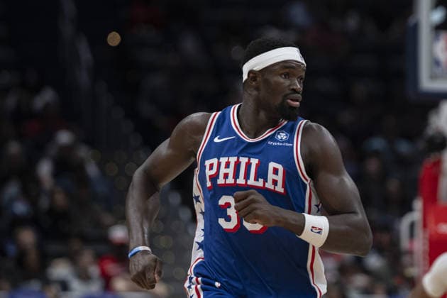 Philadelphia 76ers vs Washington Wizards - NBA, Basketball Herren, USA WASHINGTON DC, UNITED STATES - APRIL 1 : Adem Bona (30) of Philadelphia 76ers in action during the NBA basketball game between Philadelphia 76ers and Washington Wizards at the Capital One Arena on April 1, 2026 in Washington DC, United States. Celal Gunes Anadolu Washington United States. Editorial use only. Please get in touch for any other usage.  Copyright: x2026xAnadoluxCelalxGunesx