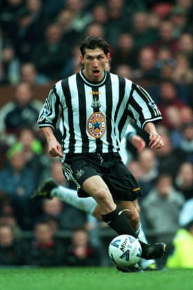 Newcastle United V Tottenham Hotspur, FA Cup Semi-Final Silvio Maric of Newcastle United F.c. on the ball during the FA Cup Semi-Final match between Newcastle United and Tottenham Hotspur at Old Trafford on April 11, 1999 in Manchester, England. Manchester Old Trafford England United Kingdom Copyright: xAllstarxPicturexLibraryxLtdx
