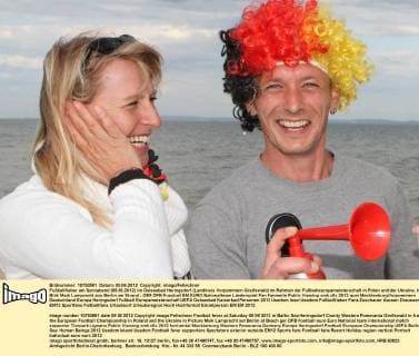 Football, EURO 2012, Public Viewing at the ZDF EM Beach