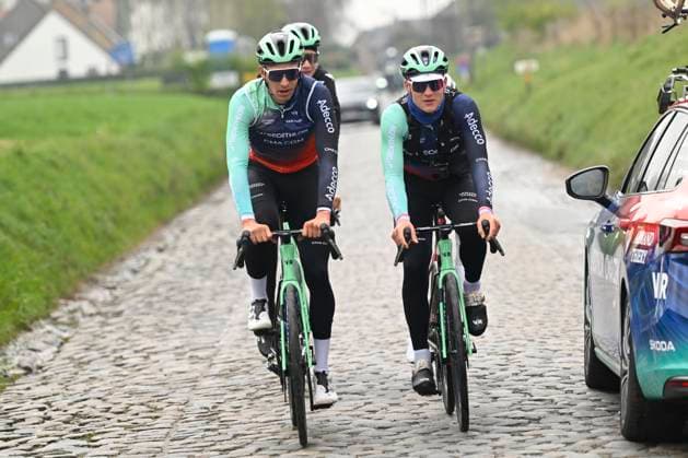 Ronde van Vlaanderen 2026 Cycling Race Media Activities 02 04 2026 OUDENAARDE, BELGIUM - APRIL 02 : Naesen Oliver (BEL) of Decathlon CMA CGM Team riding during a training and reconnaissance session ahead of the 110th edition of Ronde van Vlaanderen an UCI World Tour 1.UWT one day cycling road race for Men Elite of 271 km with start in Antwerpen and finish in Oudenaarde on April 2, 2026 in Oudenaarde, Belgium, 02 04 2026 ( Motordriver Guy De Vuyst - Oudenaarde Belgium  Copyright: xNicoxVereeckenx