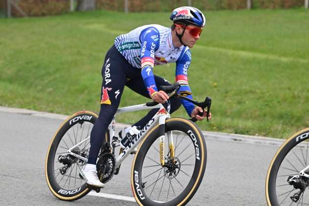 Ronde van Vlaanderen 2026 Cycling Race Media Activities 02 04 2026 OUDENAARDE, BELGIUM - APRIL 02 : Evenepoel Remco (BEL) of Red Bull BORA Hansgrohe riding during a training and reconnaissance session ahead of the 110th edition of Ronde van Vlaanderen an UCI World Tour 1.UWT one day cycling road race for Men Elite of 271 km with start in Antwerpen and finish in Oudenaarde on April 2, 2026 in Oudenaarde, Belgium, 02 04 2026 ( Motordriver Guy De Vuyst - Oudenaarde Belgium  Copyright: xNicoxVereeckenx