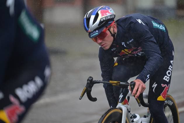 Belgian Remco Evenepoel of Red Bull-BORA-hansgrohe pictured at a track reconaissance ahead of the Ronde van Vlaanderen Tour des Flandres Tour of Flanders cycling race, Thursday 02 April 2026. The 110th edition of the cycling race will take place on Sunday 05 April. DAVIDxPINTENS  x169583295x