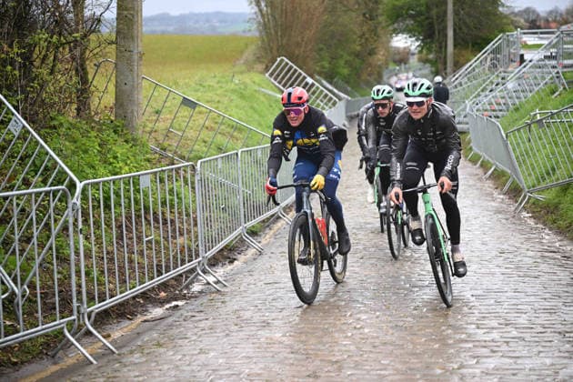 02-04-2026 Allenamento Tour Des Flandres 2026; 2026, Lidl - Trek; 2026, Decathlon - Cma Cgm; Pedersen, Mads; Old Kwaremont; 
