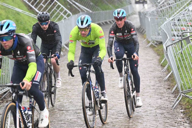 02-04-2026 Allenamento Tour Des Flandres 2026; 2026, Soudal - Quick Step; Old Kwaremont; 