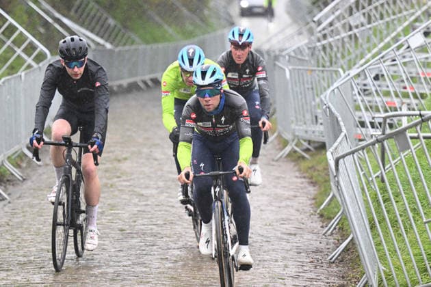 02-04-2026 Allenamento Tour Des Flandres 2026; 2026, Soudal - Quick Step; Old Kwaremont; 