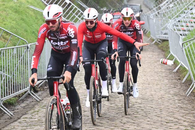 02-04-2026 Allenamento Tour Des Flandres 2026; 2026, Lotto - Intermarche; Old Kwaremont; 