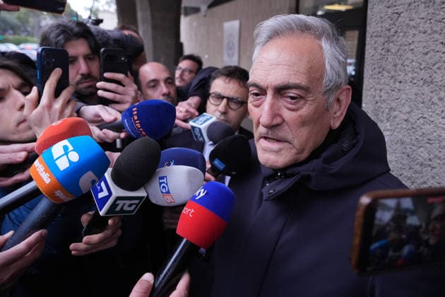 Sport Bilder des Tages Gabriele Gravina after the meeting of FIGC members at the Rome s , Italy - Thursday April 2, 2026 - Soccer ( Photo by Alfredo Falcone LaPresse )  Copyright: xAlfredoxFalcone LaPressex