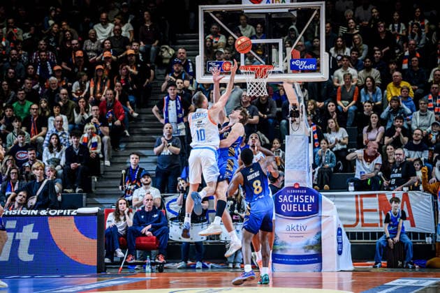 easycredit BBL Basketball Bundesliga 2025 2026 27 Matchday 02 04 2026 Science City Jena vs SKYLINERS Frankfurt Joe Wieskamp Jena at the basketball Sparkassen Arena