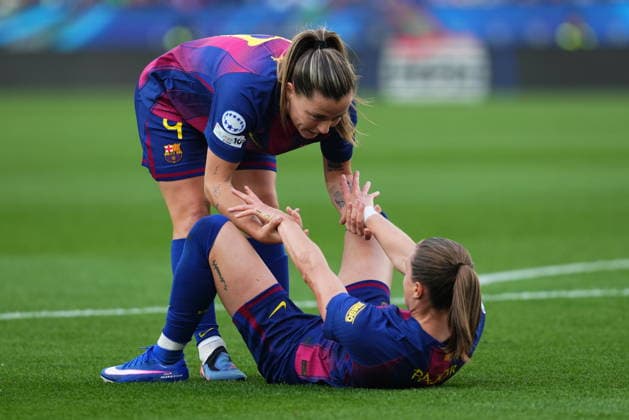 UEFA Womens Champions League match, Quarter-Finals, second leg, between FC Barcelona, Barca and Real Madrid played at Spotify Camp Nou Stadium on April 2, 2026 in Barcelona, Spain. (Photo by Bagu Blanco PRESSINPHOTO) Copyright: xBaguxBlancox xPRESSINPHOTOx
