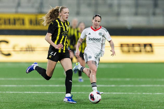 260402 Thelma Palmadottir of Häcken during the UEFA Women s Europa Cup semifinal between Häcken and Eintracht Frankfurt on April 2, 2026 in Gothenburg Photo Michael Erichsen BILDBYRAN COP 89 MI0962 fotboll football soccer fotball europa cup häcken eintracht frankfurt uefa womens europa cup dam bbeng semifinal  Copyright: MICHAELxERICHSEN BB260402MI023
