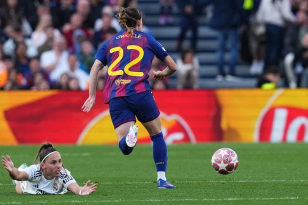 UEFA Womens Champions League match, Quarter-Finals, second leg, between FC Barcelona, Barca and Real Madrid played at Spotify Camp Nou Stadium on April 2, 2026 in Barcelona, Spain. (Photo by Bagu Blanco PRESSINPHOTO) Copyright: xBaguxBlancox xPRESSINPHOTOx
