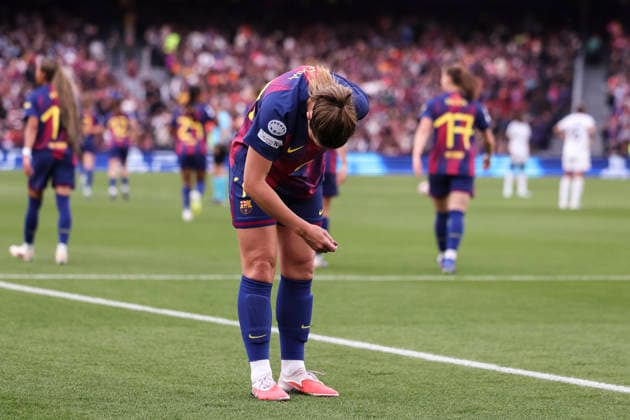 April 2, 2026, Barcelona, Barcelona, SPAIN: Alexia Putellas Segura of FC Barcelona, Barca celebrates a goal during the UEFA WomenÃ¢â‚¬â ¢s Champions League 2025 26 Quarter-finals second Leg, football match played between FC Barcelona and Real Madrid CF at Spotify Camp Nou stadium on April 02, 2026 in Barcelona, Spain. FC Barcelona V Real Madrid CF - UEFA WomenÃ¢â‚¬â ¢S Champions League 2025 26 Quarter-Finals Second Leg  - ZUMAa181 20260402_zaa_a181_027 Copyright: xJavierxBorregox