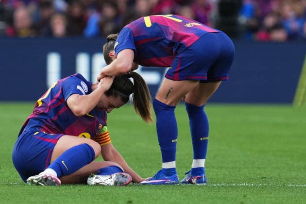 UEFA Womens Champions League match, Quarter-Finals, second leg, between FC Barcelona, Barca and Real Madrid played at Spotify Camp Nou Stadium on April 2, 2026 in Barcelona, Spain. (Photo by Bagu Blanco PRESSINPHOTO) Copyright: xBaguxBlancox xPRESSINPHOTOx