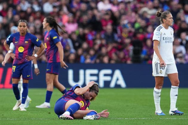 UEFA Womens Champions League match, Quarter-Finals, second leg, between FC Barcelona, Barca and Real Madrid played at Spotify Camp Nou Stadium on April 2, 2026 in Barcelona, Spain. (Photo by Bagu Blanco PRESSINPHOTO) Copyright: xBaguxBlancox xPRESSINPHOTOx