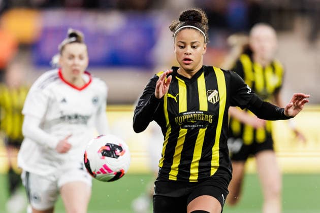 260402 Felicia Schröder of Häcken during the UEFA Women s Europa Cup semifinal between Häcken and Eintracht Frankfurt on April 2, 2026 in Gothenburg Photo Michael Erichsen BILDBYRAN COP 89 MI0962 fotboll football soccer fotball europa cup häcken eintracht frankfurt uefa womens europa cup dam bbeng semifinal  Copyright: MICHAELxERICHSEN BB260402MI030