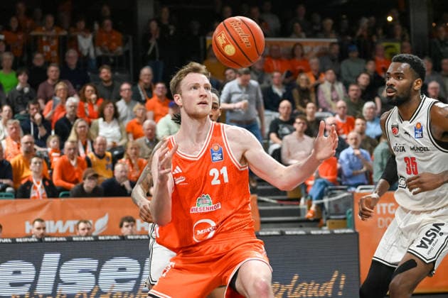 Lars Thiemann RASTA Vechta, 21 RASTA Vechta vs BMA365 Baskets Bamberg, easyCredit Basketball Bundesliga, Matchday 27, Season 2025 2026, 02 04 2026, RASTA Vechta vs BMA365 Baskets Bamberg, easyCredit Basketball Bundesliga, Matchday 27, Season 2025 2026, 02 04 2026 Vechta Copyright: xEibner-Pressefoto RobertxGertzenx EP_RGN