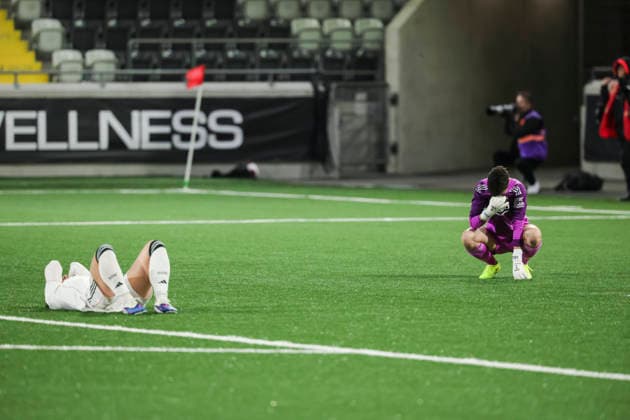 GÖTEBORG, SWEDEN 20260402 Eintracht Frankfurt goalkeeper Lina Altenburg is depressed after Thursdays Europa Cup semi-final between BK Häcken and Eintracht Frankfurt at Nordic Wellness arena Hisingen Arena GÖTEBORG SWEDEN x9200x  Copyright: xAdamxIhse TTx EUROPA CUP HÄCKEN-FRANKFURT