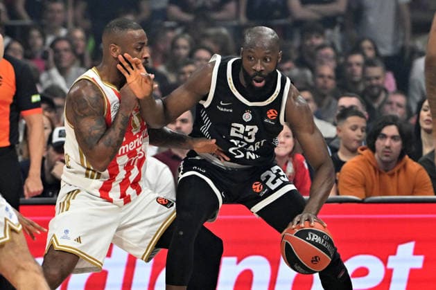 CRVENA ZVEZDA vs PARTIZAN TONYE JEKIRI, basketball player of Partizan during the Euroleague match against Crvena Zvezda, at Belgrade Arena. Belgrade, 02.04.2026. photo: Nebojsa Parausic MN Press BASKETBALL, EUROLEAGUE, CRVENA ZVEZDA, PARTIZAN Belgrade Belgrade Arena Serbia Copyright: xNebojsaxParausicx xMNxPressx