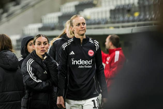 GÖTEBORG, SWEDEN 20260402 Eintracht Frankfurts Amanda Ilestedt is depressed after Thursdays Europa Cup semi-final between BK Häcken and Eintracht Frankfurt at Nordic Wellness arena Hisingen Arena GÖTEBORG SWEDEN x9200x  Copyright: xAdamxIhse TTx EUROPA CUP HÄCKEN-FRANKFURT