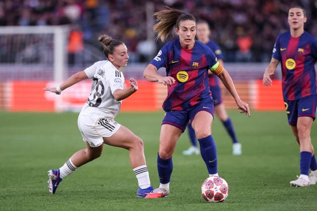 April 2, 2026, Barcelona, Barcelona, SPAIN: Alexia Putellas Segura of FC Barcelona, Barca and Irune Dorado Alosete of Real Madrid CF in action during the UEFA WomenÃ¢â‚¬â ¢s Champions League 2025 26 Quarter-finals second Leg, football match played between FC Barcelona and Real Madrid CF at Spotify Camp Nou stadium on April 02, 2026 in Barcelona, Spain. FC Barcelona V Real Madrid CF - UEFA WomenÃ¢â‚¬â ¢S Champions League 2025 26 Quarter-Finals Second Leg  - ZUMAa181 20260402_zaa_a181_079 Copyright: xJavierxBorregox