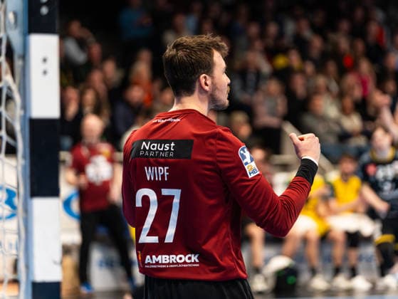 Dennis Wipf VfL Eintracht Hagen, 27 cheers VfL Eintracht Hagen vs HSG Krefeld Niederrhein, Handball, 2 Bundesliga, Matchday 26, Season 2025 2026, 02 04 2026 VfL Eintracht Hagen vs HSG Krefeld Niederrhein, Handball, 2 Bundesliga, Matchday 26, Season 2025 2026, 02 04 2026 Hagen Copyright: xEibner-Pressefoto Kruczynskix EP_DKI