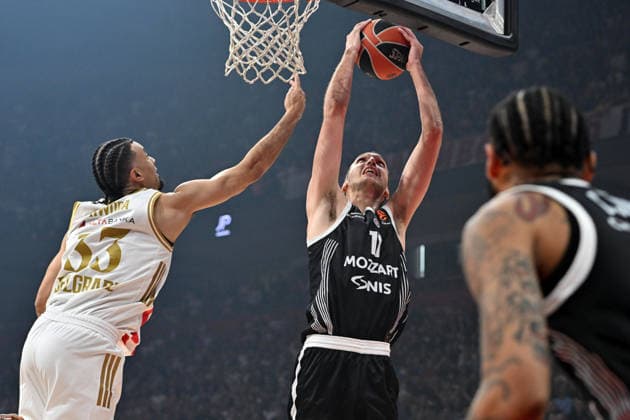 Sport Bilder des Tages CRVENA ZVEZDA vs PARTIZAN ALEKSEJ POKUSEVSKI, basketball player of Partizan during the Euroleague match against Crvena Zvezda, at Belgrade Arena. Belgrade, 02.04.2026. photo: Nebojsa Parausic MN Press BASKETBALL, EUROLEAGUE, CRVENA ZVEZDA, PARTIZAN Belgrade Belgrade Arena Serbia Copyright: xNebojsaxParausicx xMNxPressx