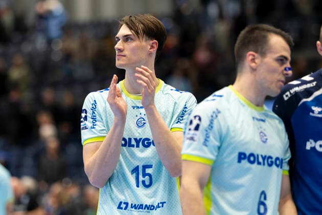 Bergischer HC vs VfL Gummersbach, 02 04 2026 DUESSELDORF, GERMANY APRIL 2 Miro Schluroff 15, VfL Gummersbach during the HBL Bundesliga match between Bergischer HC vs VfL Gummersbach at Mitsubishi Electric HALLE on Matchday 27 April 2, 2026 in Duesseldorf, Germany Copyright: xBEAUTIFULxSPORTS KennyxBeelex