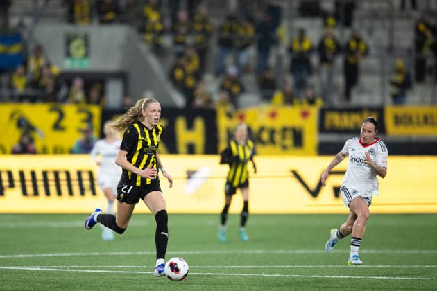 260402 Thelma Palmadottir of Häcken during the UEFA Women s Europa Cup semifinal between Häcken and Eintracht Frankfurt on April 2, 2026 in Gothenburg Photo Michael Erichsen BILDBYRAN COP 89 MI0962 bbeng dam eintracht frankfurt europa cup football fotball fotboll häcken semifinal soccer uefa womens europa cup  Copyright: MICHAELxERICHSEN BB260402MI060