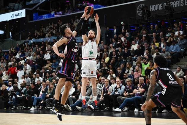 NiccolÃ² Mannion Paris Basketball - EA7 Emporio Armani Olimpia Milano EuroLeague 2025-26 Parigi, 02 04 2026 Foto M.Ceretti Ciamillo-Castoria Parigi  Copyright: xMassimoxCerettix