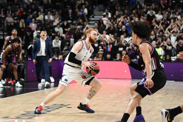 NiccolÃ² Mannion Paris Basketball - EA7 Emporio Armani Olimpia Milano EuroLeague 2025-26 Parigi, 02 04 2026 Foto M.Ceretti Ciamillo-Castoria Parigi  Copyright: xMassimoxCerettix