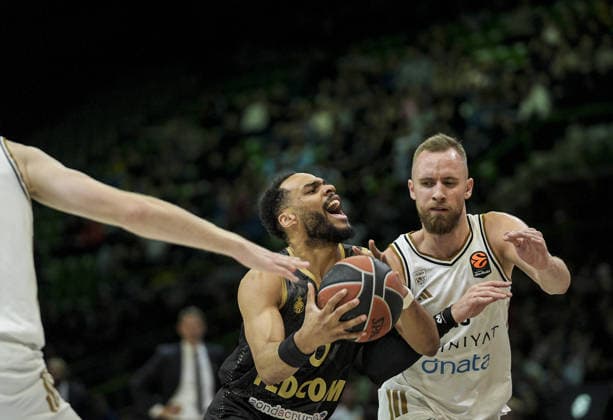 Dubai Basketball v AC Monaco - EuroLeague SARAJEVO, BOSNIA AND HERZEGOVINA - APRIL 2: Action during the EuroLeague match between Dubai Basketball and AS Monaco at Zetra Arena on April 2, 2026 in Sarajevo, Bosnia and Herzegovina. Samir Jordamovic Anadolu Sarajevo Bosnia and Herzegovina. Editorial use only. Please get in touch for any other usage.  Copyright: x2026xAnadoluxSamirxJordamovicx