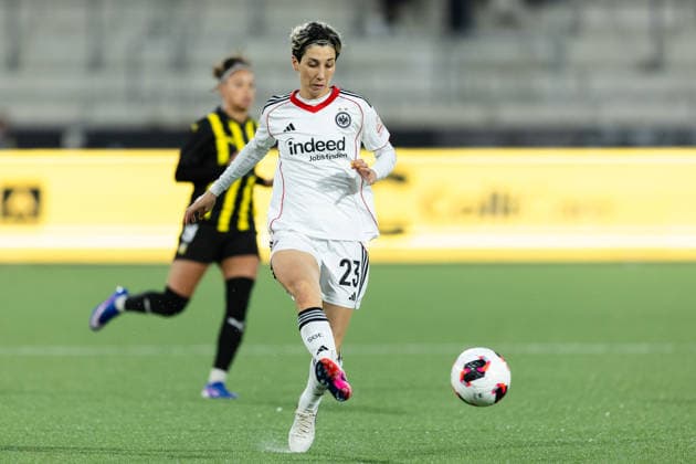 260402 Sara Doorsoun of Eintracht Frankfurt during the UEFA Women s Europa Cup semifinal between Häcken and Eintracht Frankfurt on April 2, 2026 in Gothenburg Photo Michael Erichsen BILDBYRAN COP 89 MI0962 bbeng dam eintracht frankfurt europa cup football fotball fotboll häcken semifinal soccer uefa womens europa cup  Copyright: MICHAELxERICHSEN BB260402MI068