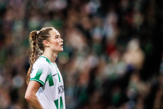 260402 Svea Rehnberg of Hammarby during the UEFA Women s Europa Cup semifinal between Hammarby and Sparta Prague on April 2, 2026 in Stockholm Photo Kenta Jönsson BILDBYRAN COP 210 KJ0331 fotboll football soccer fotball europa cup hammarby sparta prague uefa womens europa cup semifinal dam bbeng  Copyright: KENTAxJÖNSSON BB260402KJ072