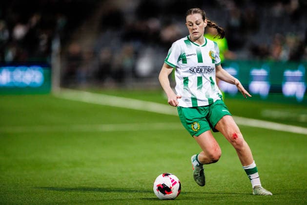 260402 Sofia Reidy of Hammarby during the UEFA Women s Europa Cup semifinal between Hammarby and Sparta Prague on April 2, 2026 in Stockholm Photo Kenta Jönsson BILDBYRAN COP 210 KJ0331 fotboll football soccer fotball europa cup hammarby sparta prague uefa womens europa cup semifinal dam bbeng  Copyright: KENTAxJÖNSSON BB260402KJ076