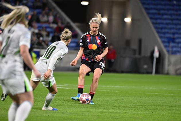 Football : OL Lyonnes vs Wolfsburg- UEFA Women s Champions League - 02 04 2026 Lindsey HEAPS of OL Lyonnes during the second leg of the UEFA Women s Champions League 2025 26 quarter-final between VfL Wolfsburg and OL Lyonnes at Groupama Stadium Decines Charpieu Lyon on April 02 2026 , France LYONFrance  Copyright: xMouradxAllilix