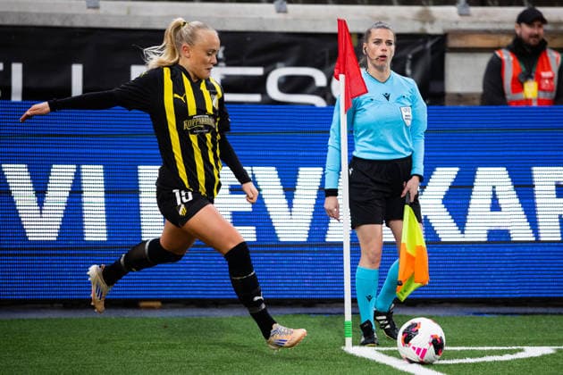 260402 Alva Selerud of Häcken during the UEFA Women s Europa Cup semifinal between Häcken and Eintracht Frankfurt on April 2, 2026 in Gothenburg Photo Michael Erichsen BILDBYRAN COP 89 MI0962 bbeng dam eintracht frankfurt europa cup football fotball fotboll häcken semifinal soccer uefa womens europa cup  Copyright: MICHAELxERICHSEN BB260402MI096