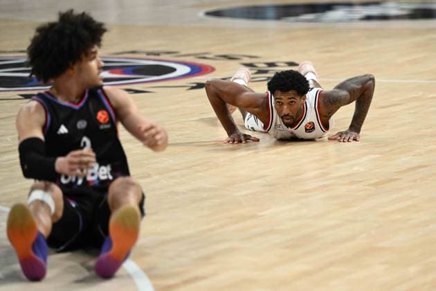 Sport Bilder des Tages Armoni Brooks Paris Basketball - EA7 Emporio Armani Olimpia Milano EuroLeague 2025-26 Parigi, 02 04 2026 Foto M.Ceretti Ciamillo-Castoria Parigi  Copyright: xMassimoxCerettix