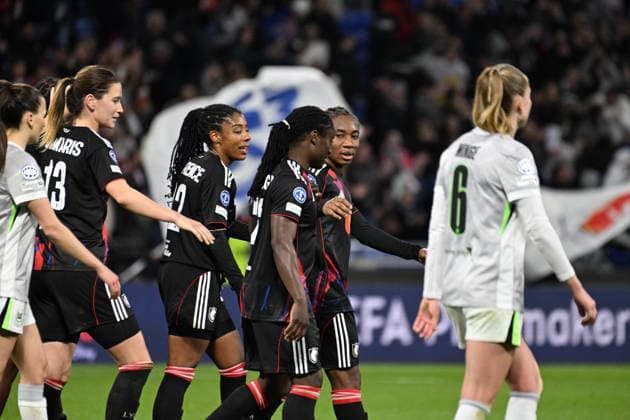 Football : OL Lyonnes vs Wolfsburg- UEFA Women s Champions League - 02 04 2026 Tabitha CHAWINGA of OL Lyonnes during the second leg of the UEFA Women s Champions League 2025 26 quarter-final between VfL Wolfsburg and OL Lyonnes at Groupama Stadium Decines Charpieu Lyon on April 02 2026 , France LYONFrance  Copyright: xMouradxAllilix