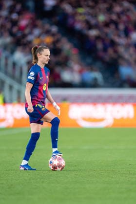 Spain-Football-Women Champions League - FC Barcelona, Barca v Real Madrid CF in Barcelona, Spain. Barcelona, Spain, 2, April, 2026. FC Barcelona player (10) Caroline Graham Hansen during Women Champions League match between FC Barcelona and Real Madrid CF in Spotify Camp Nou Stadium, Barcelona, Spain, on April 2, 2026. Barcelona Spotify Camp Nou Stadium Barcelona Spain