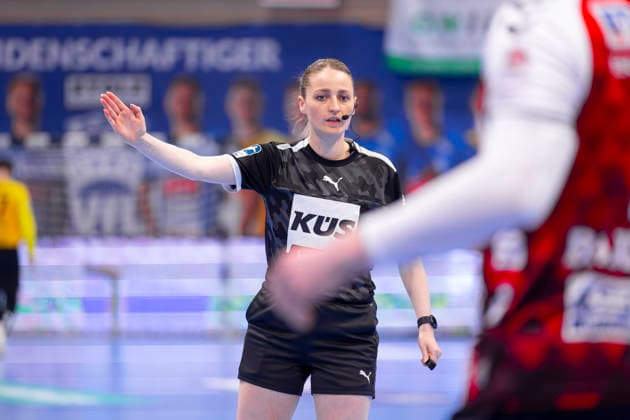 Sophia Janz Referee VfL Luebeck Schwartau vs HSG Nordhorn Lingen, Handball, 2 Bundesliga, 02 04 26 Luebeck Schleswig Holstein Germany Copyright: xAgentur54GradÂ°x xFelixxKoenigx