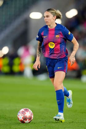 Barcelona FC v Real Madrid CF - UEFA Women s Champions League 2025 26 Quarter-finals Second Leg Mapi Leon defender of Barcelona and Spain during the UEFA Women s Champions League 2025 26 Quarter-finals Second Leg match between FC Barcelona, Barca and Real Madrid CF at Spotify Camp Nou on April 2, 2026 in Barcelona, Spain. Barcelona Spain  Copyright: xJosexBretonx originalFilename:bretonhernandez-barcelon260402_np3S4.jpg