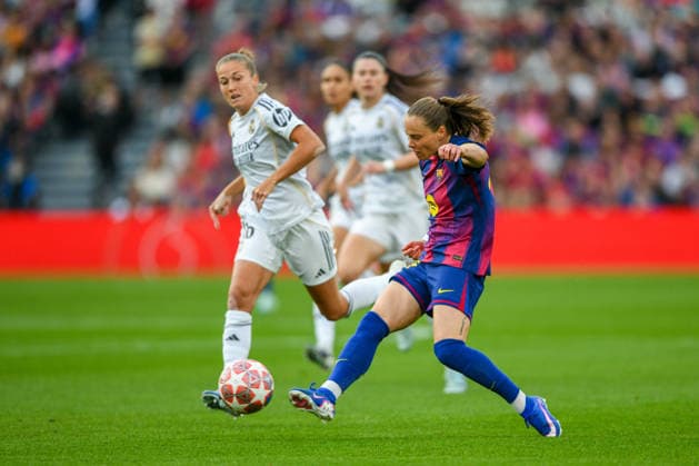 FC Barcelona, Barca v REAL MADRID CF SPOTIFY CAMP NOU. BARCELONA. April 2, 2026 FC BARCELONA vs REAL MADRID CF April 2, 2026 Pajor (17) of FC Barcelona during the soccer match corresponding to the quarter finals of the UEFA Women s Champions League between FC Barcelona and Newcastle United at Spotify Camp Nou in Barcelona, Spain. Barcelona ESP Copyright: xS.xRosx