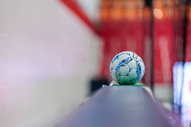 Symbolic image, Handball on a board GER, TuS N Luebbecke vs HSC 2000 Coburg, Handball, 2 Bundesliga, Matchday 26, Season 2025 2026, 02 04 2026 GER, TuS N Luebbecke vs HSC 2000 Coburg, Handball, 2 Bundesliga, Matchday 26, Season 2025 2026, 02 04 2026 Luebbecke Copyright: xEibner-Pressefoto JanxRollingerx EP_JSK