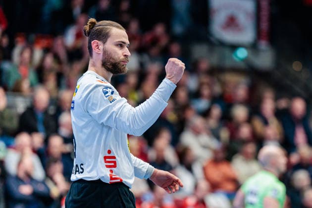 Petros Boukovinas HSC 2000 Coburg, 16 GER, TuS N Luebbecke vs HSC 2000 Coburg, Handball, 2 Bundesliga, Matchday 26, Season 2025 2026, 02 04 2026 GER, TuS N Luebbecke vs HSC 2000 Coburg, Handball, 2 Bundesliga, Matchday 26, Season 2025 2026, 02 04 2026 Luebbecke Copyright: xEibner-Pressefoto JanxRollingerx EP_JSK